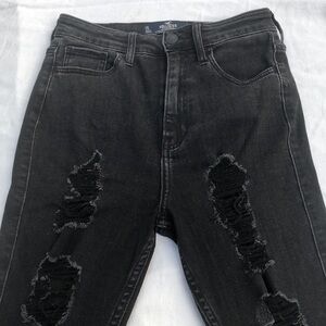 Hollister Ultra high rise super skinny black jeans